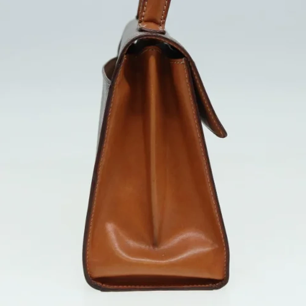 Celine Vintage Pre-owned Leather handbags Brown Dames
