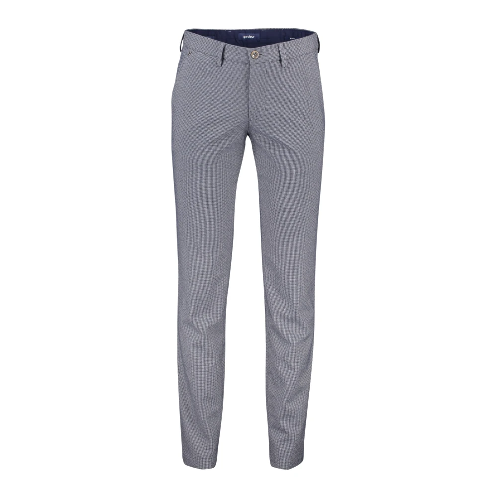 Gardeur Blauwe Katoenen Chino Broek Blue Heren