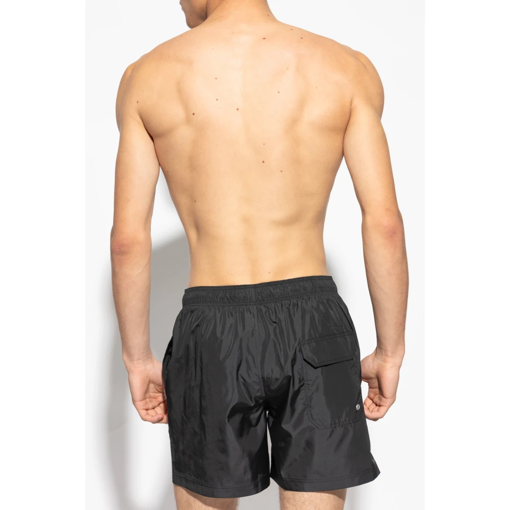 Palm Angels Logo zwemshorts Black Heren