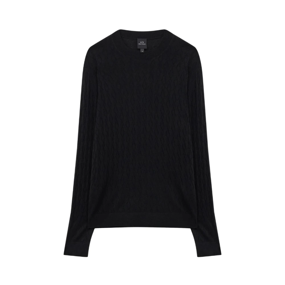Armani Exchange Herren Schwarz Strickwaren, K, Xlgröße: