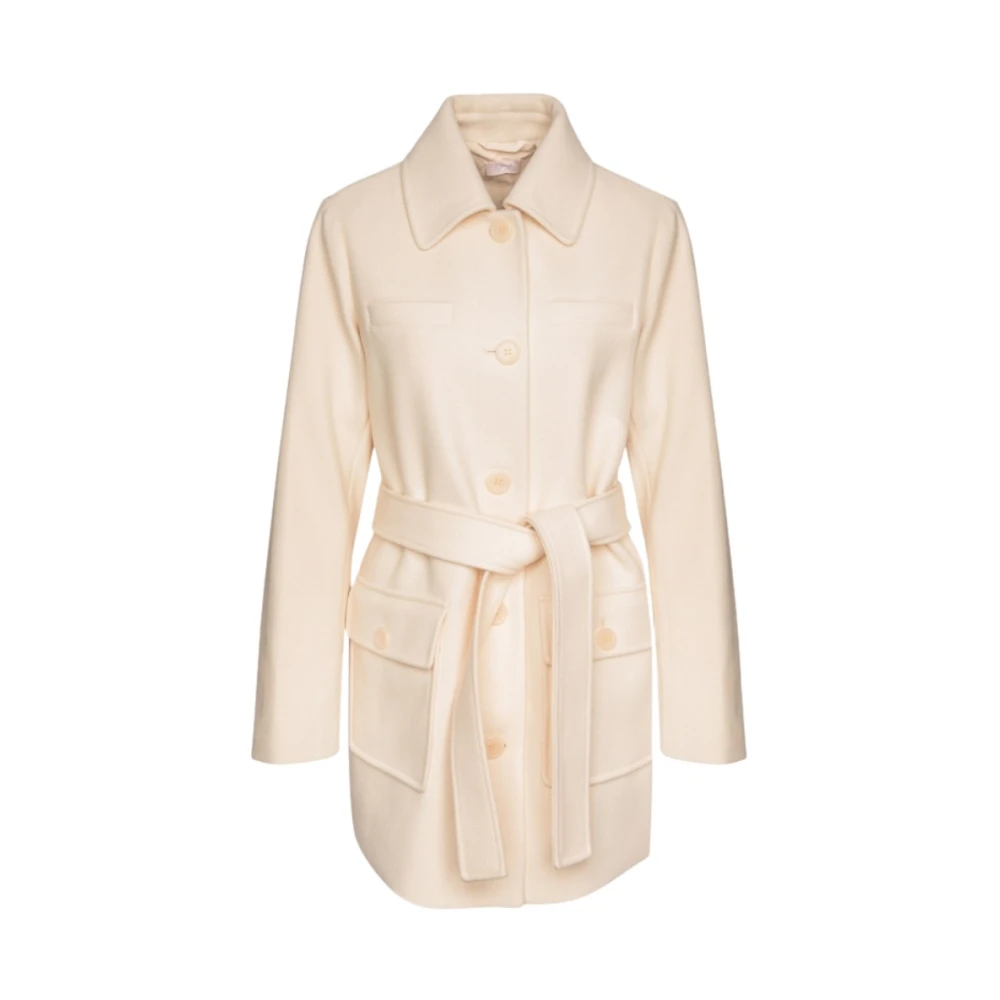 Liu Jo Vrouw Beige Panno Double Coat