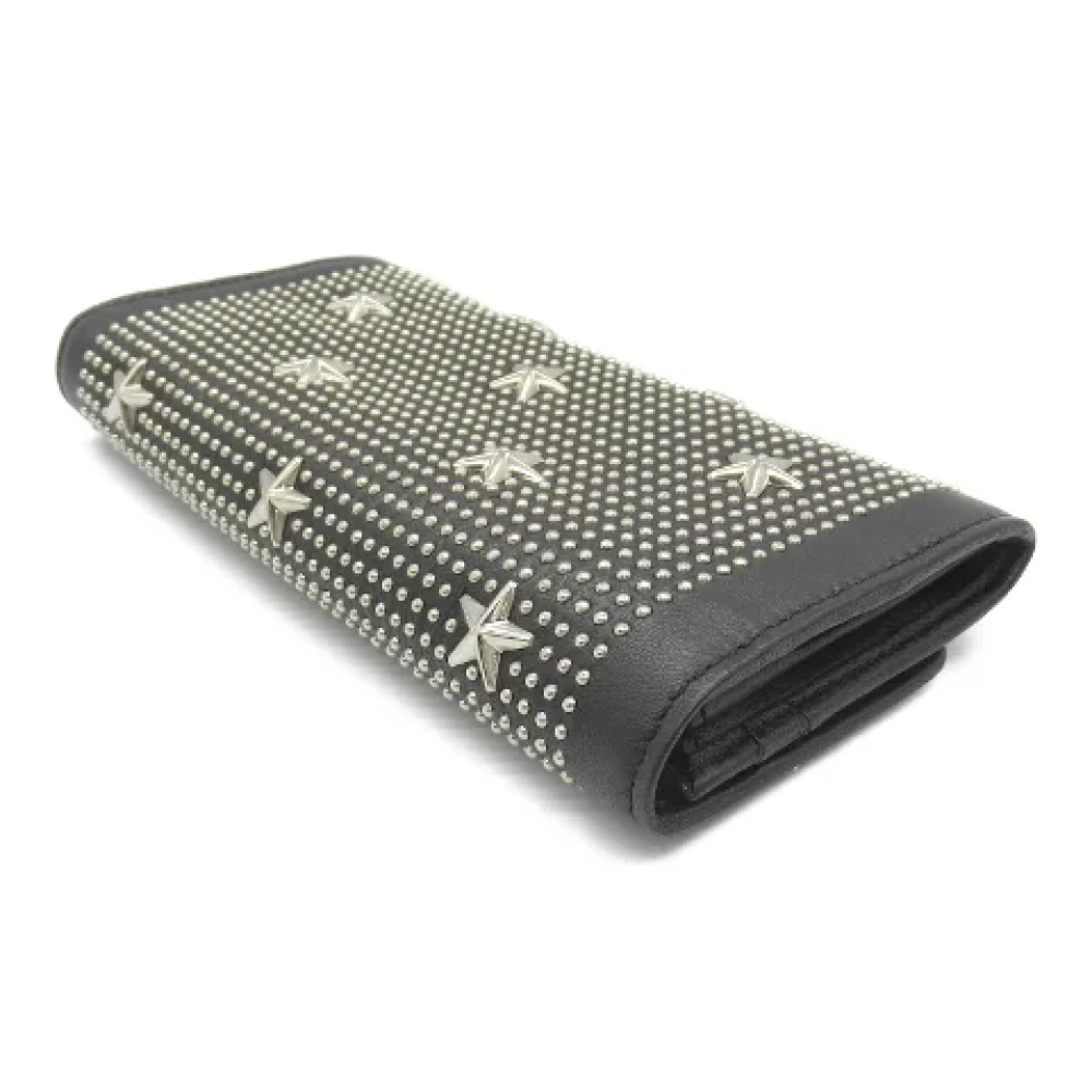 Jimmy Choo Pre-owned Leather wallets Black Dames