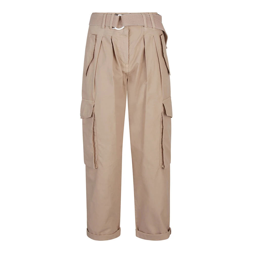 Ermanno Scervino Katoen Sand Broek Made in Italy Beige Dames