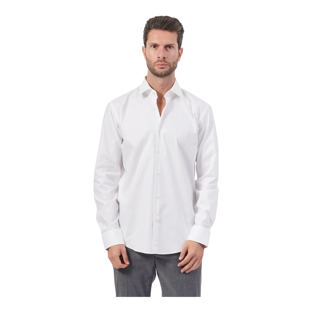 Hugo Uomo Bianco - Camicia Bianca A Maniche Lunghe In Cotone - Shirts - 3XL