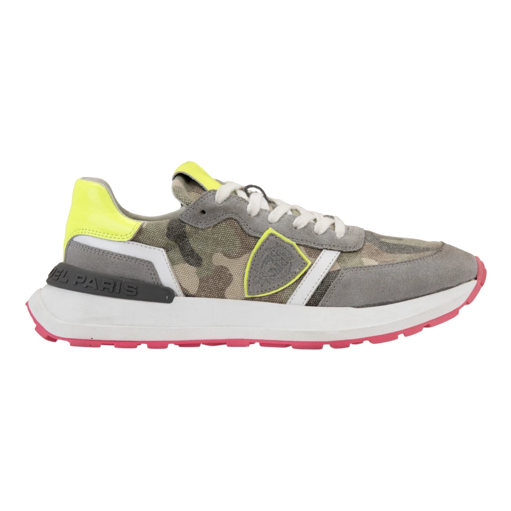 Philippe Model Camouflage Stijl Veters Dames Sneakers Dames Schoenen Grijs
