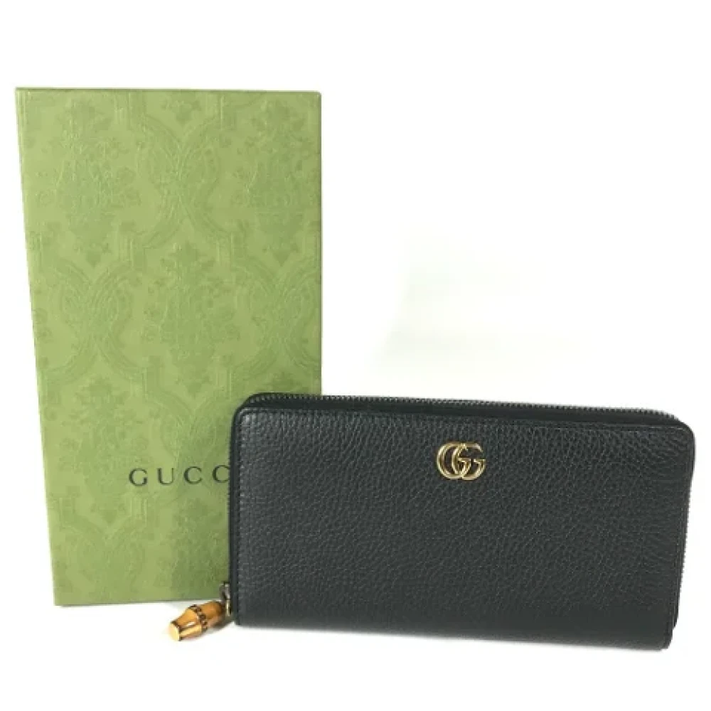 Gucci Vintage Pre-owned Leather wallets Blue Dames