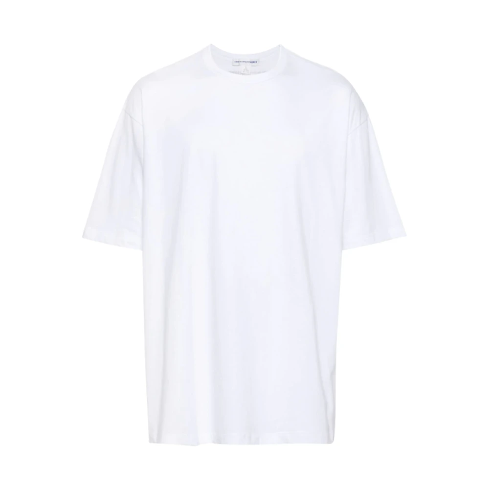 Comme des Garçons Logo-print Katoenen T-shirt in Wit White Heren