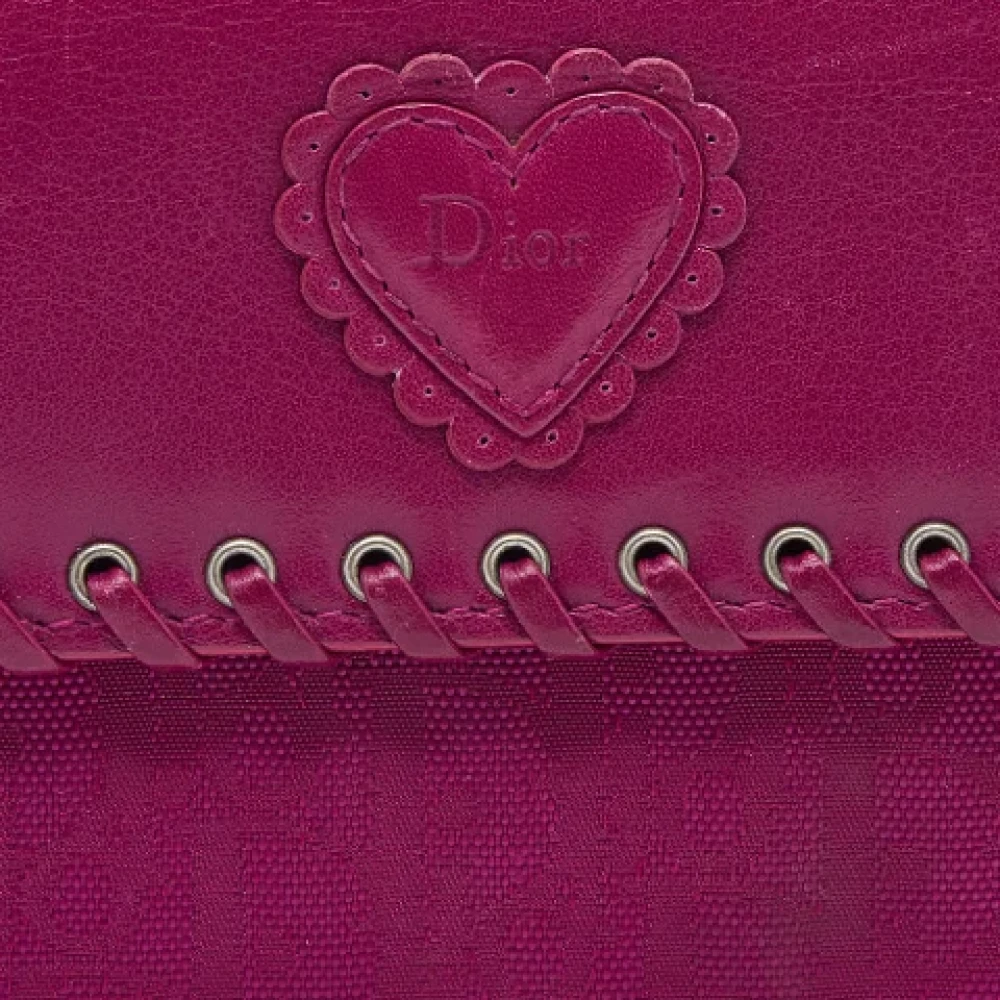 Dior Vintage Pre-owned Canvas wallets Pink Dames