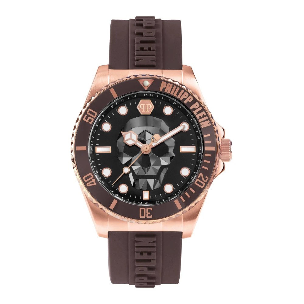Philipp Plein Men's Brown $Kull Diver 44Mm Watch