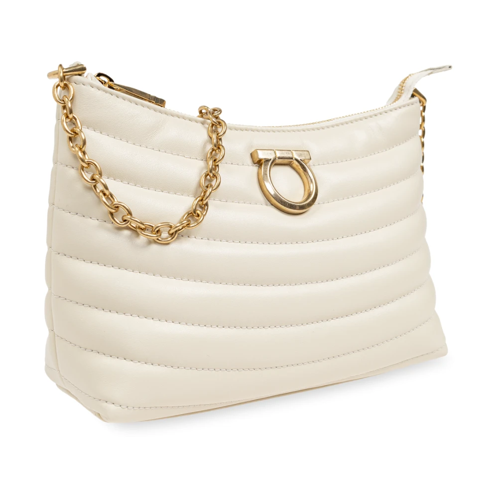 Salvatore Ferragamo Schoudertas Beige Dames