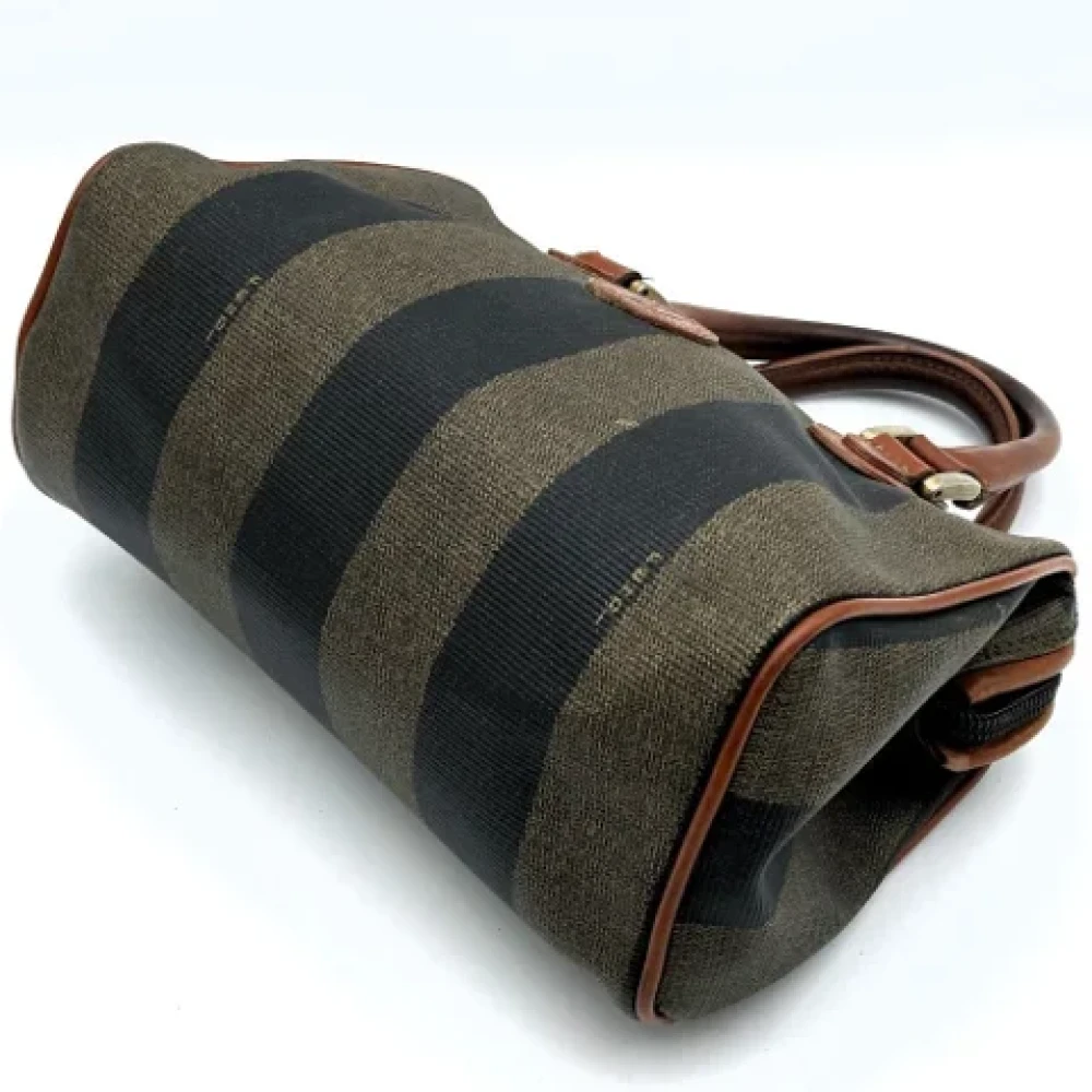 Fendi Vintage Pre-owned Canvas travel-bags Brown Dames