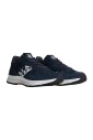 baskets-bleues-course-polyester-cuir