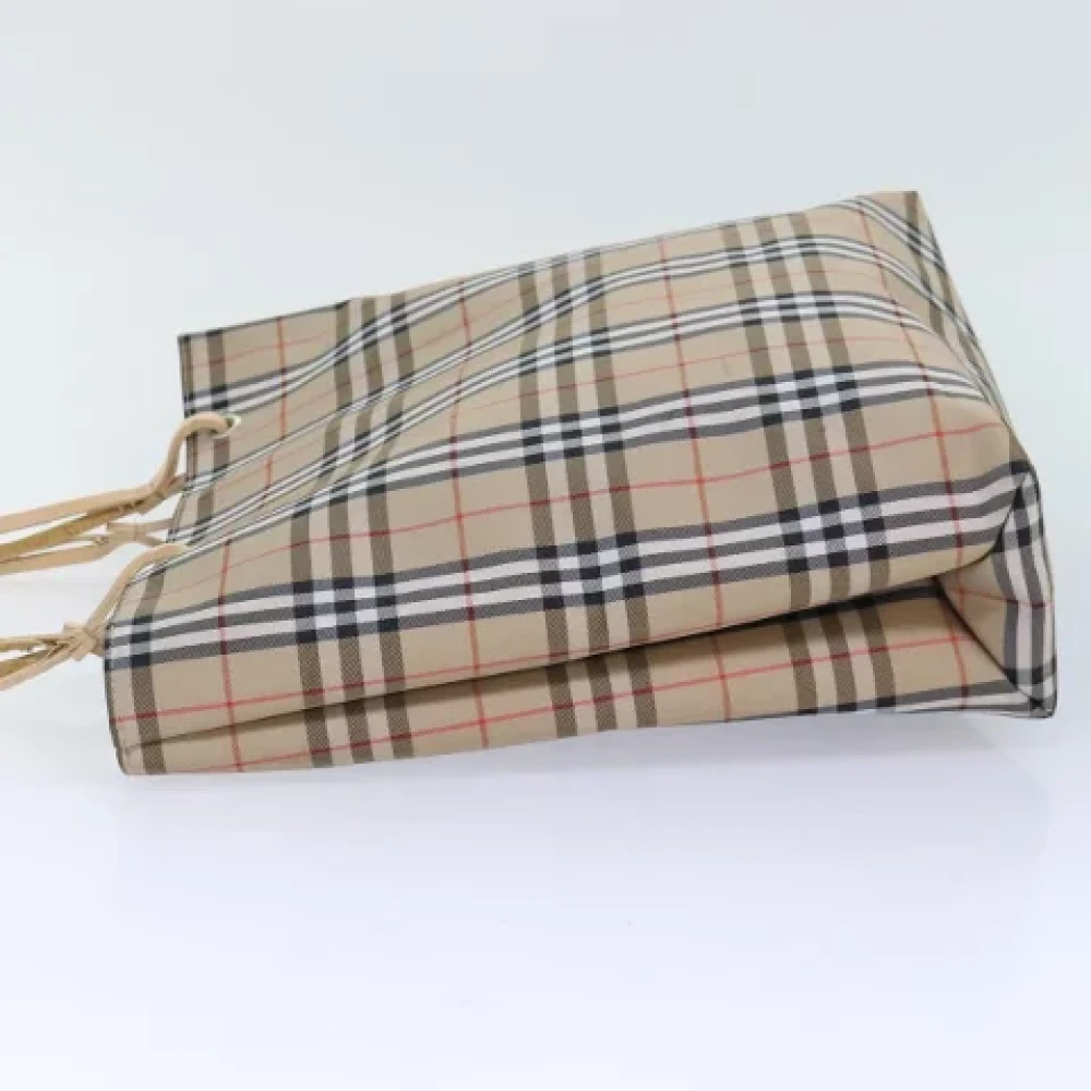 Burberry Vintage Pre-owned Nylon handbags Beige Dames