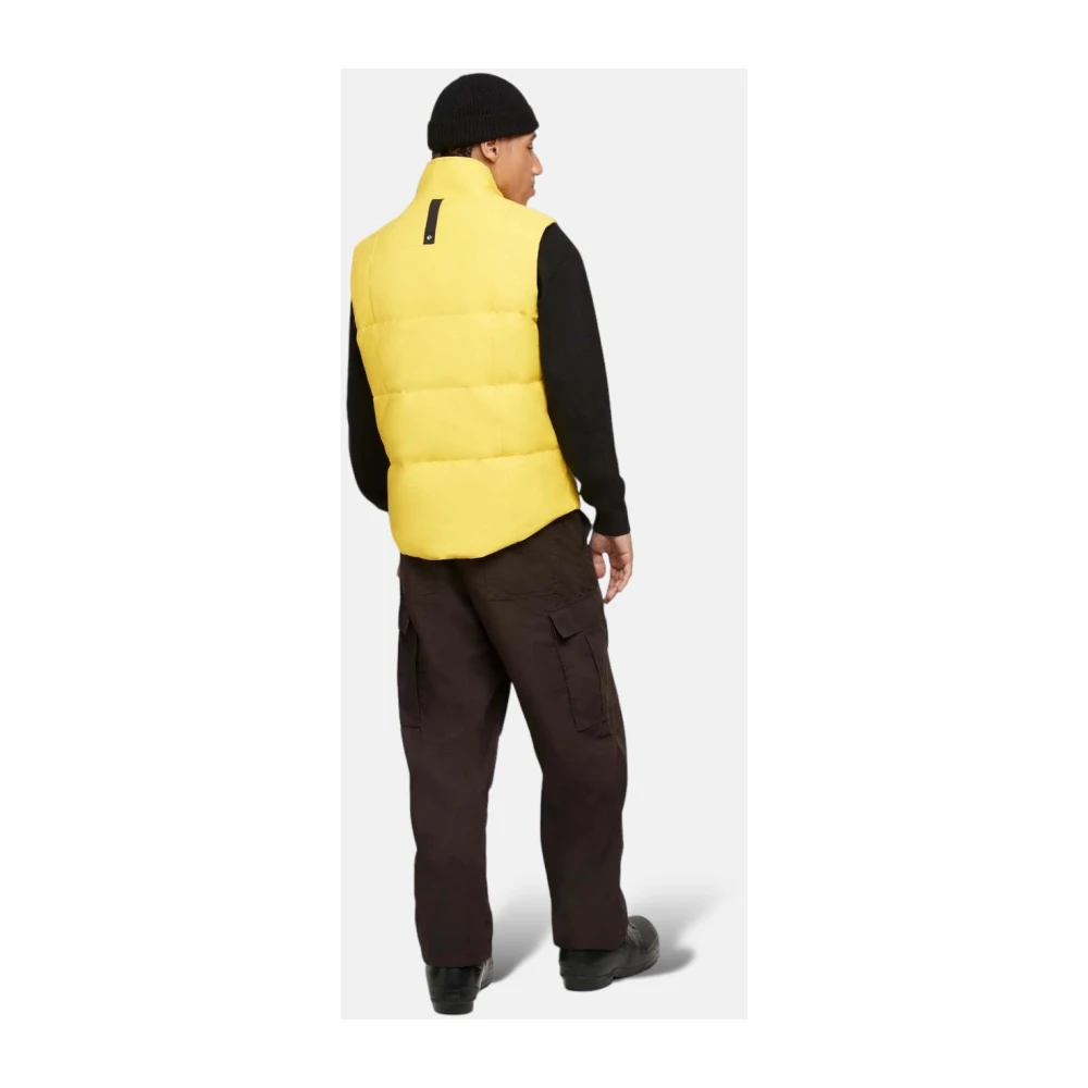Moose Knuckles Gele Montreal Mouwloze Vest Yellow Heren