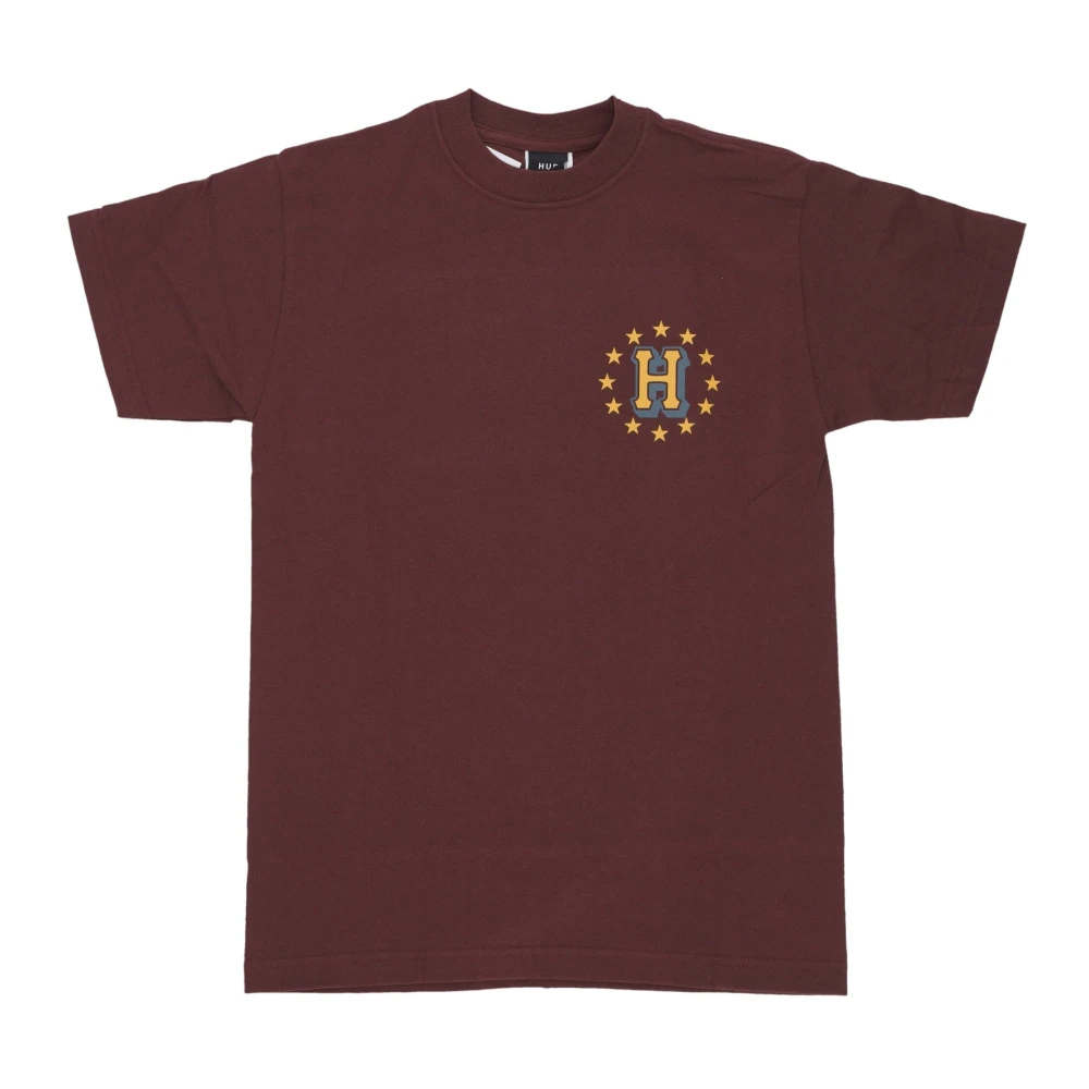 HUF Galactische Stapel Tee Aubergine Heren T-shirt Purple Heren