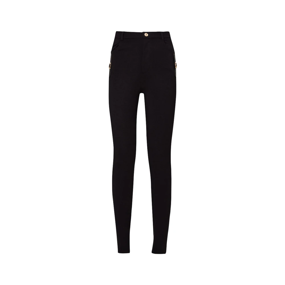 Liu Jo Zwarte Elegant Veelzijdige Broek Black Dames