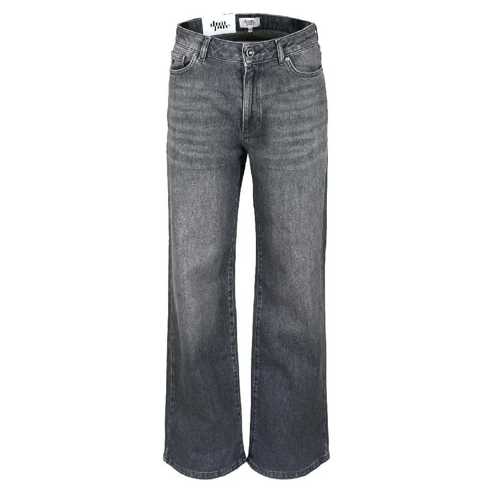DNM Pure Retro-chique wijde pijp jeans Gray Dames