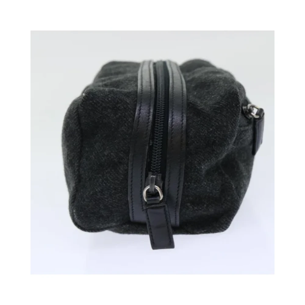Prada Vintage Pre-owned Wool prada-bags Black Dames