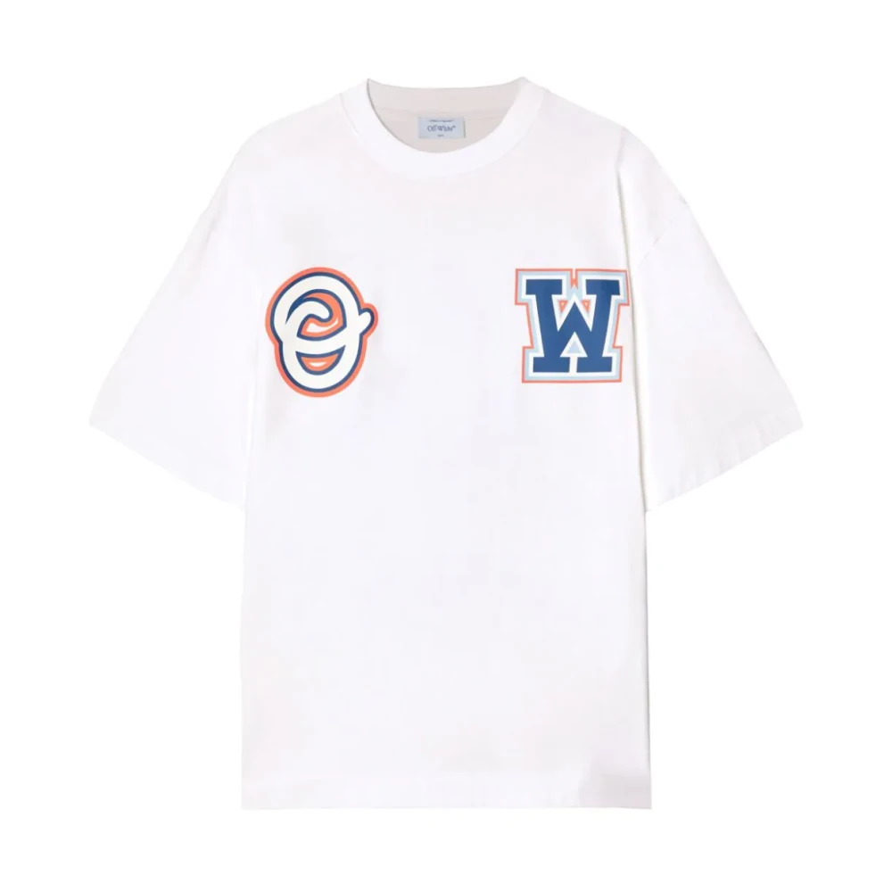 Off White Skate Grafisch T-shirt Wit White Heren