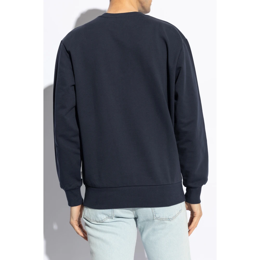 A.p.c. Sweatshirt `Tab` Blue Heren