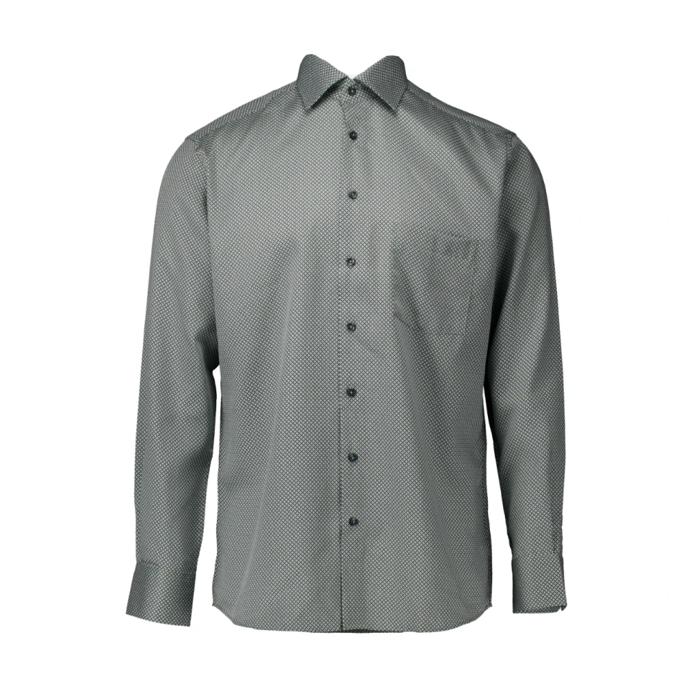Eterna Groen Overhemd Lange Mouw 4382 Green Heren