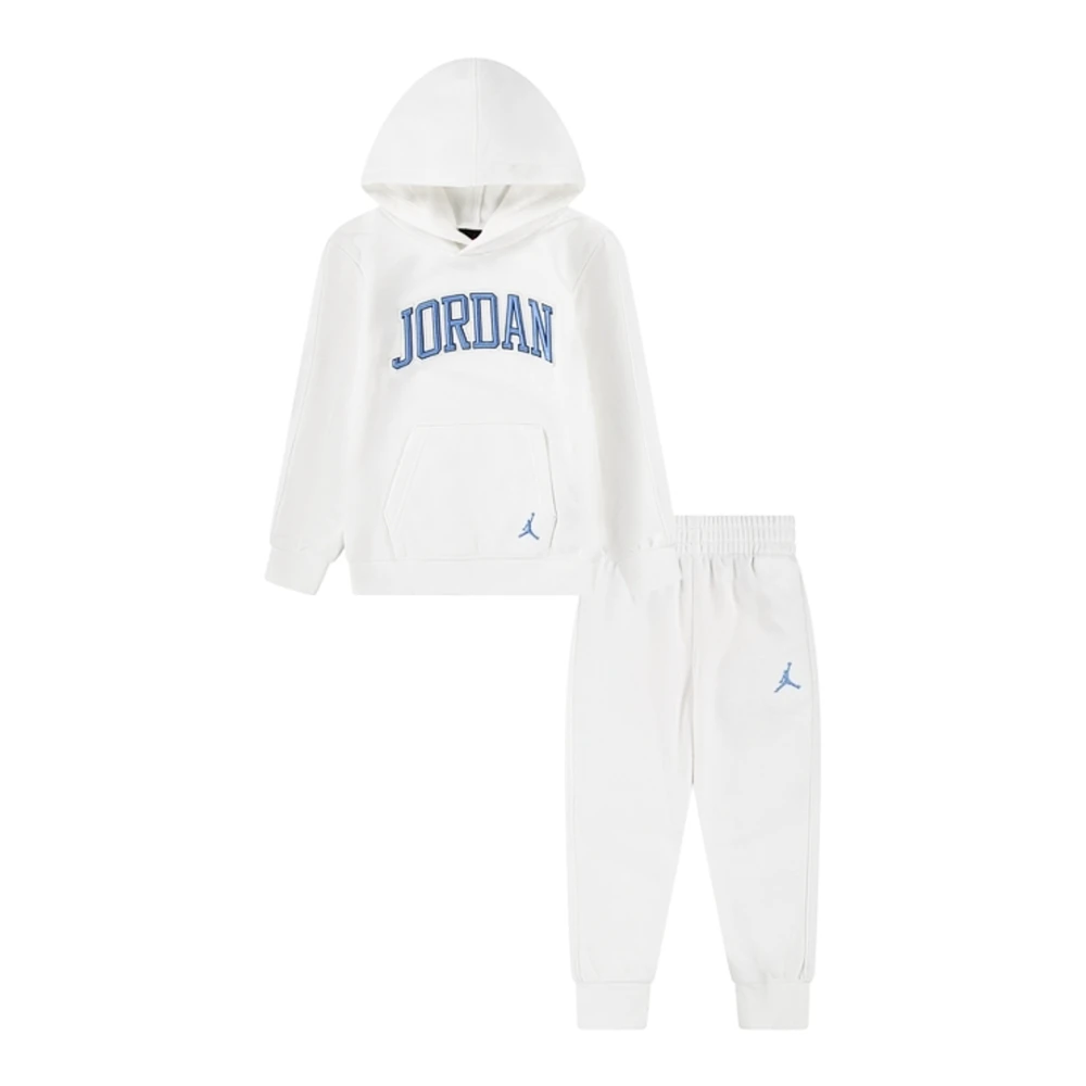 Jordan Vit Klänning Set Hoodie Byxor White, Unisex