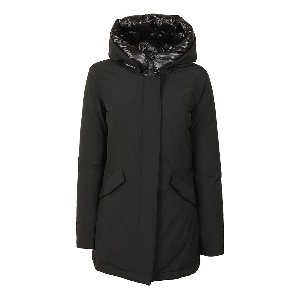 Woolrich Arctische Parka in Zwart Nylon Black Dames