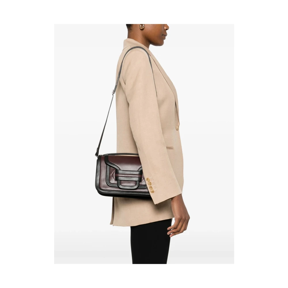 Pierre Hardy Bordeaux Schoudertas met Magneetsluiting Multicolor Dames
