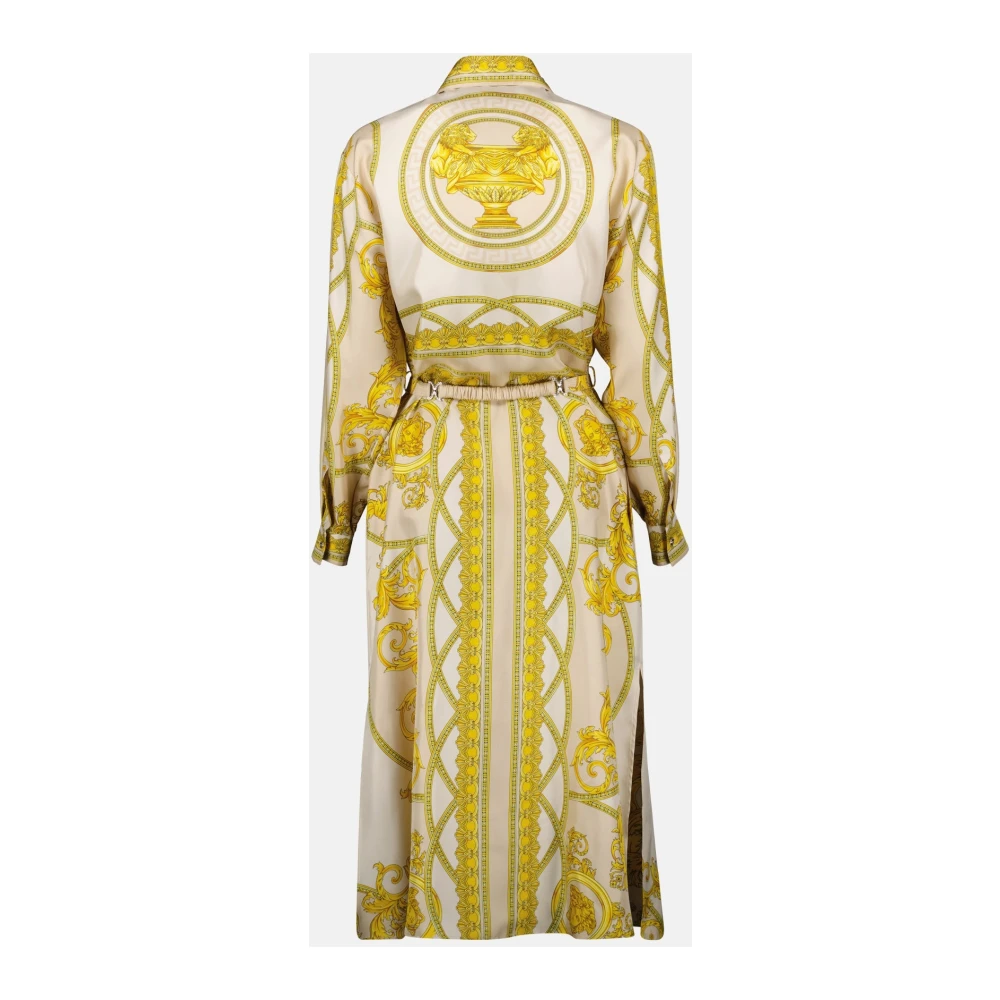 Versace Zijden Overhemdjurk La Coupe des Dieux Multicolor Dames