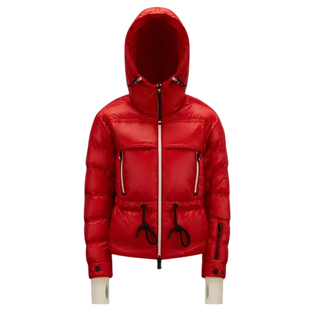 Moncler Rode Grenoble Jassen Red Dames