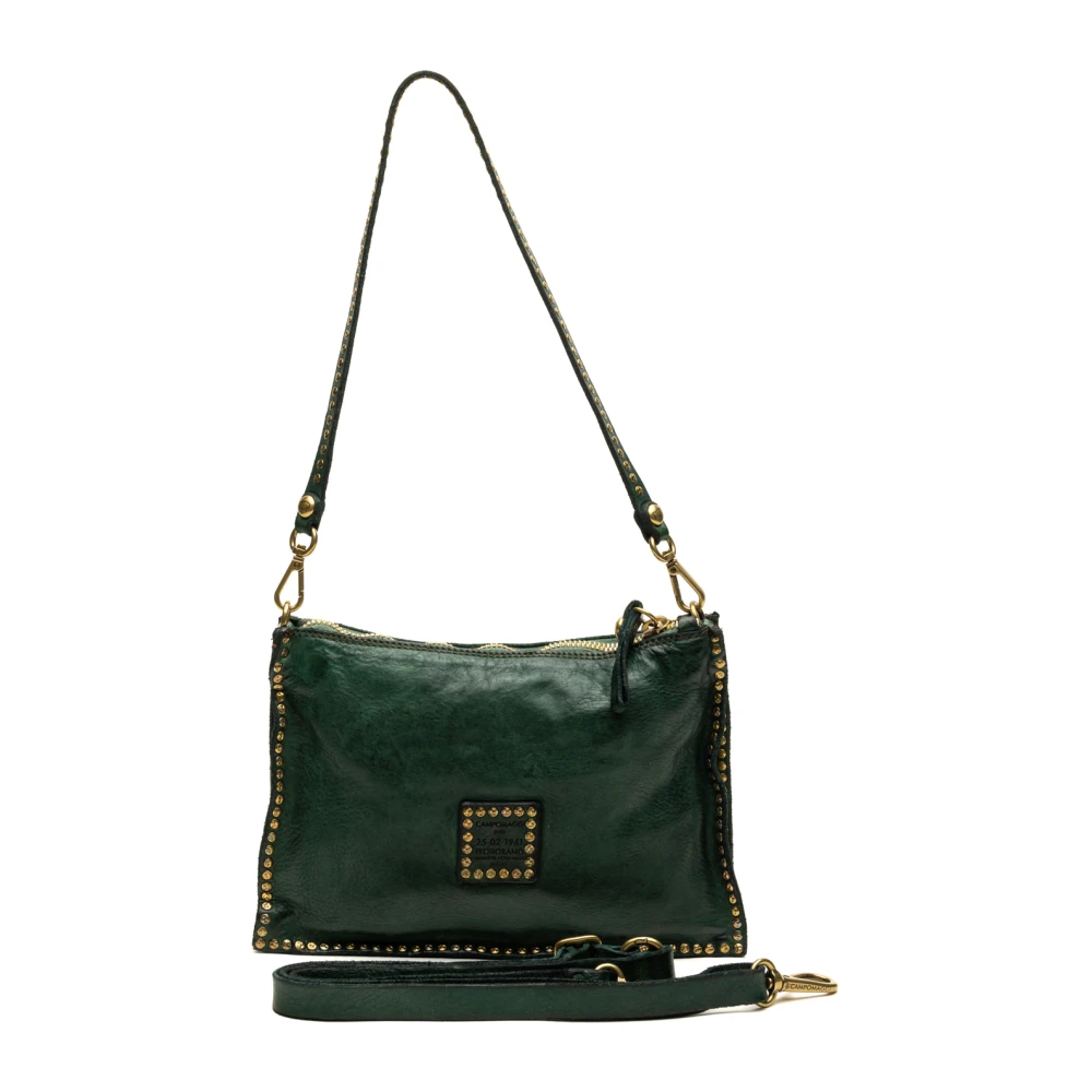 Campomaggi Verhoog je stijl met Pochette Schoudertas Green Dames