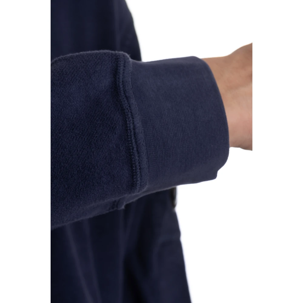 C.P. Company Unieke Crewneck Sweater met Stijlvolle Details Blue Heren