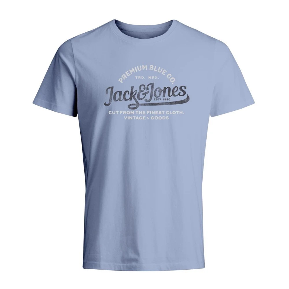 Jack & jones Heren T-shirt Korte Mouw Louie Blue Heren