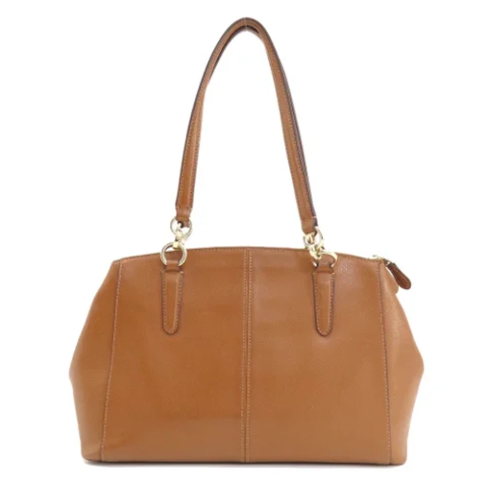 Coach Pre-owned Leather handbags Brown Dames