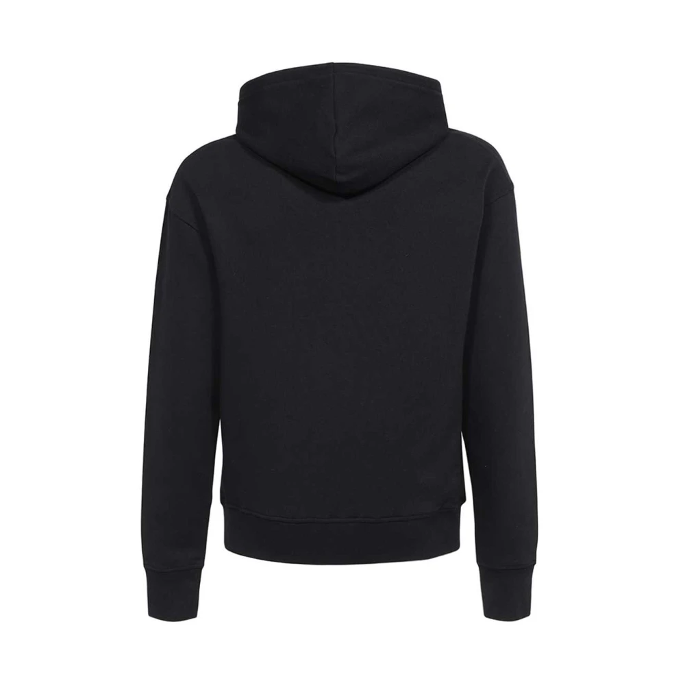 Icecream Hoodie met print en ribdetails Black Heren