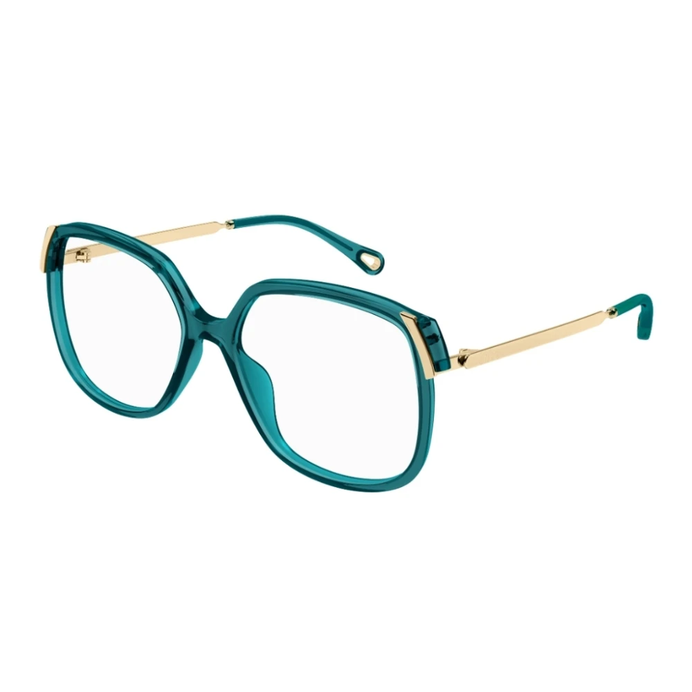 Chloé Oversized vierkant frame met metalen pootjes Green Unisex