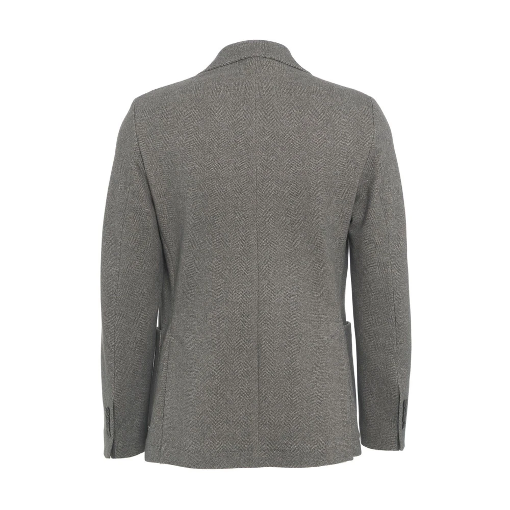 Circolo 1901 Grijze Herringbone Blazer Aw24 Gray Heren