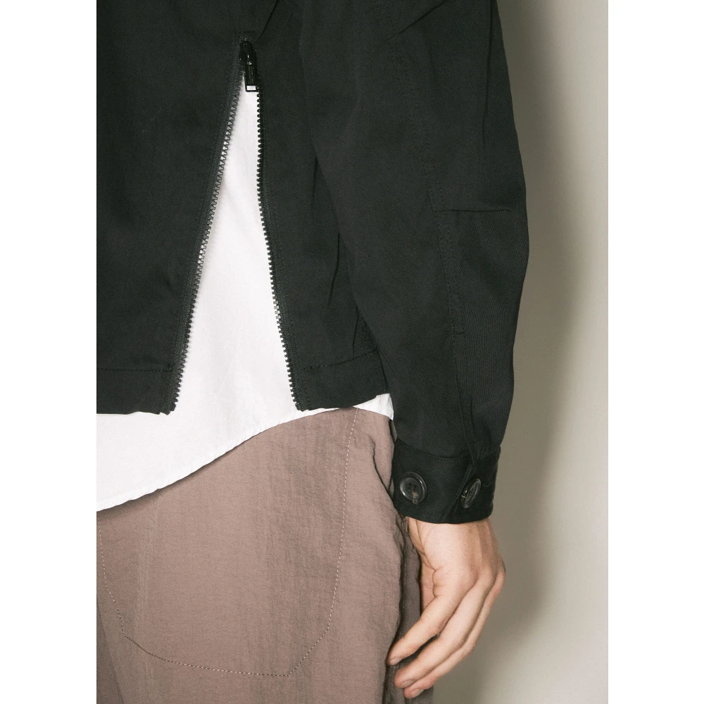 Undercover Logo Patch Twill Overshirt Black Heren