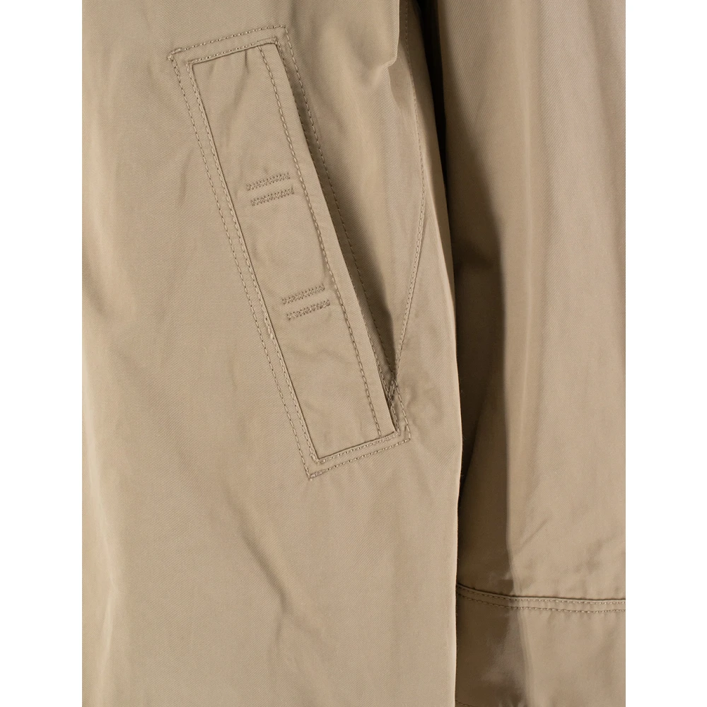 Parajumpers Technische Stof Trenchcoat Beige Dames