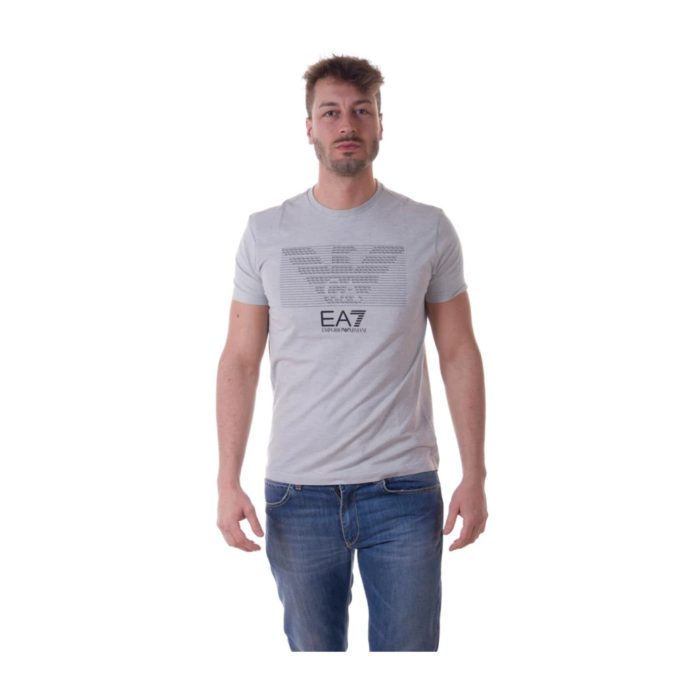Emporio Armani EA7 Casual Logo T-Shirt Gray, Herr
