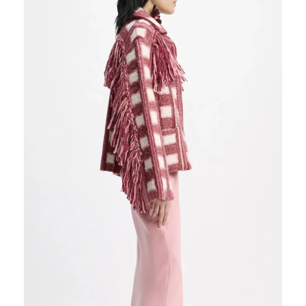 dorothee schumacher Geruite Jacquard Franje Jas Pink Dames