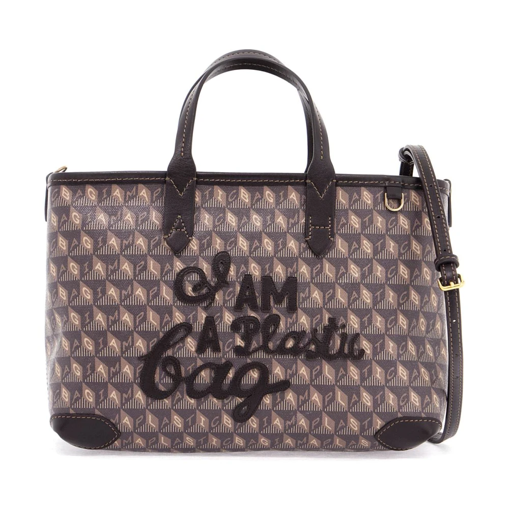 Anya Hindmarch Gerecyclede Plastic Tote Tas Brown Dames