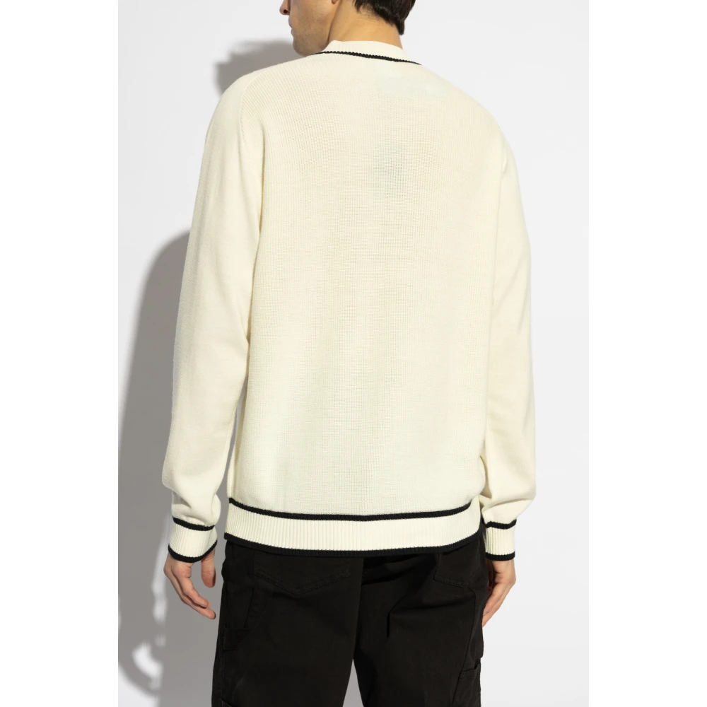 adidas Originals Cardigan met logo Beige Heren