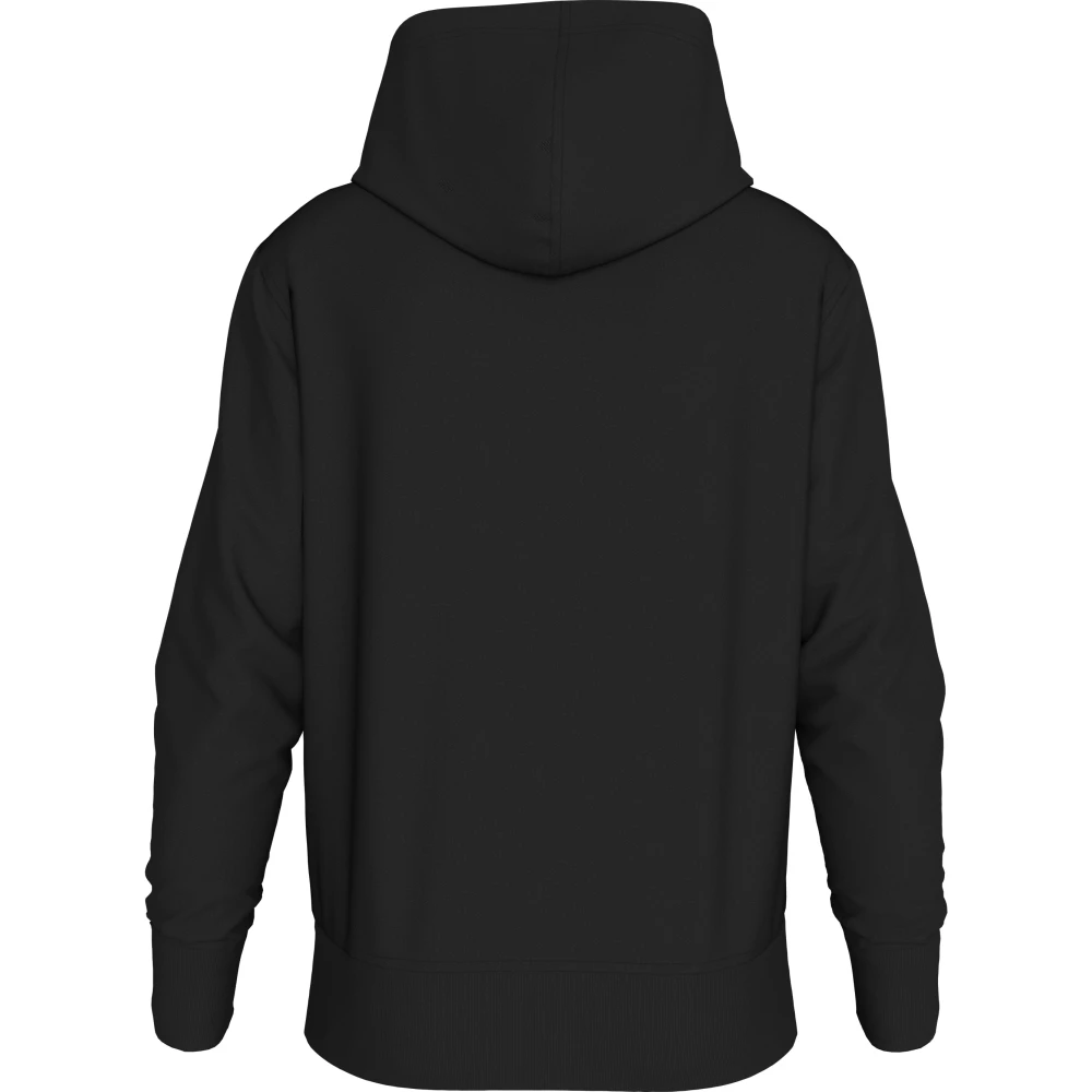 Calvin Klein Zwarte Hoodie Sweater Stijlvol Mannen Black Heren