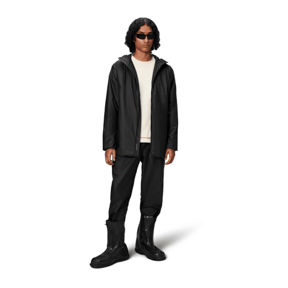 Rains Stijlvolle Jas Black Unisex