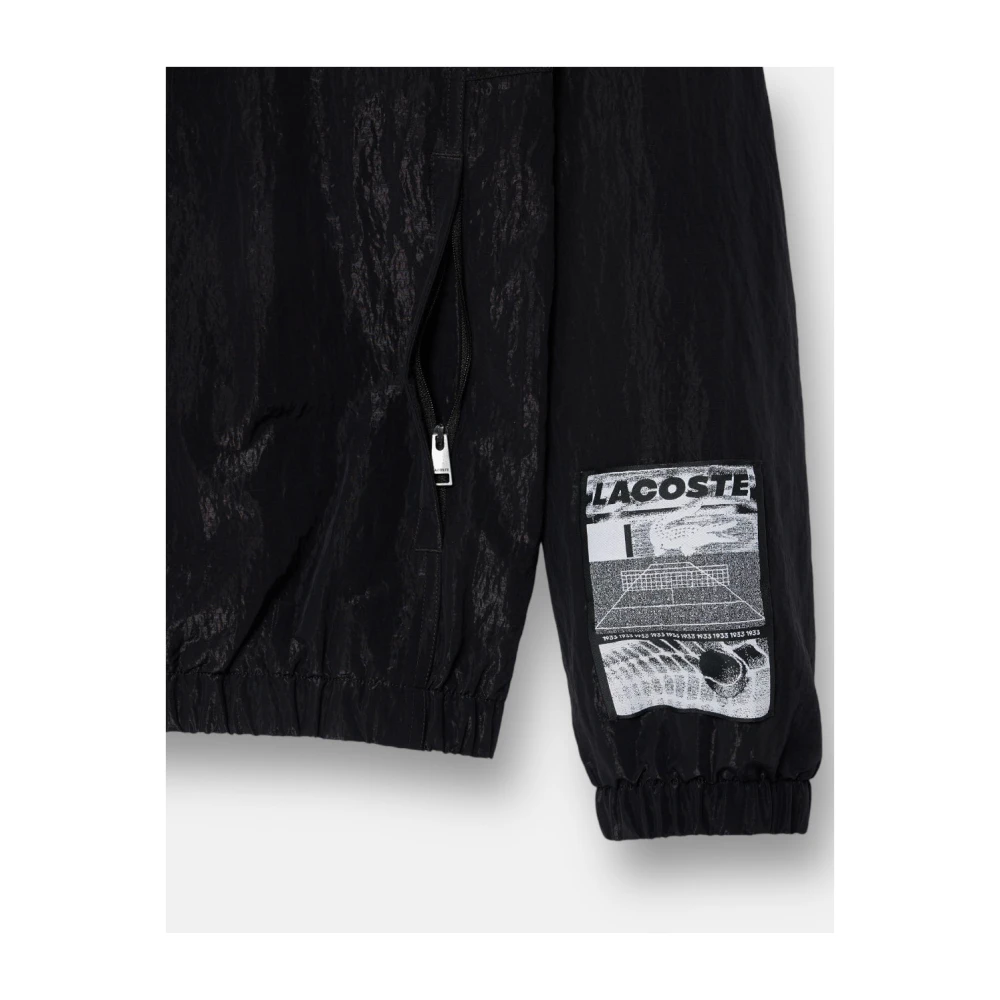 Lacoste Waterafstotende Sportsuit Jas Black Heren