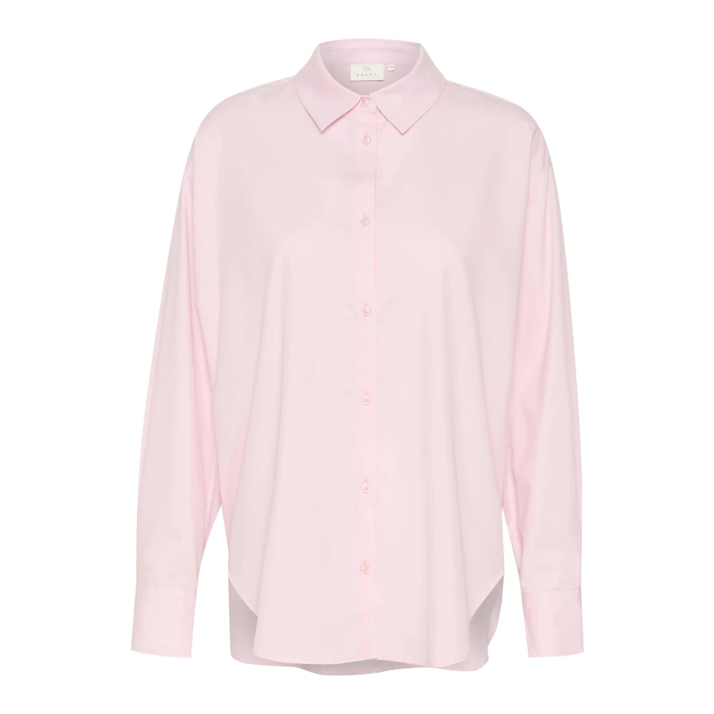 Kaffe Klassieke Blouse met Strikceintuur Pink Dames