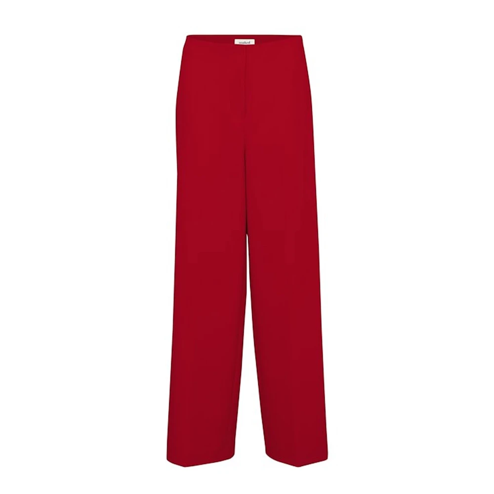 Soaked in Luxury Wijde Lange Broek Salsa Red Dames