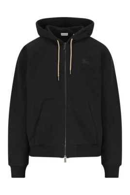Check Hood Cotton Zip Hoodie