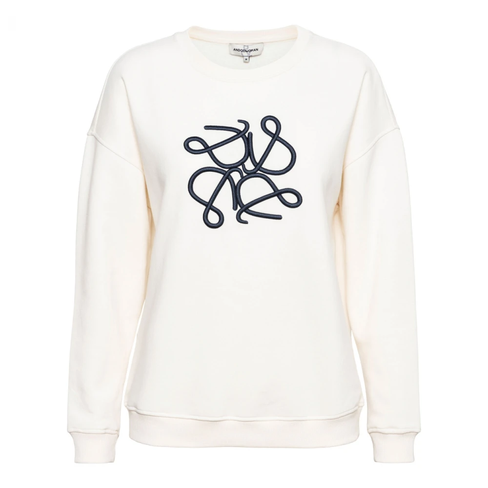 &Co Woman Stijlvolle Roomwitte Geborduurde Top Beige Dames